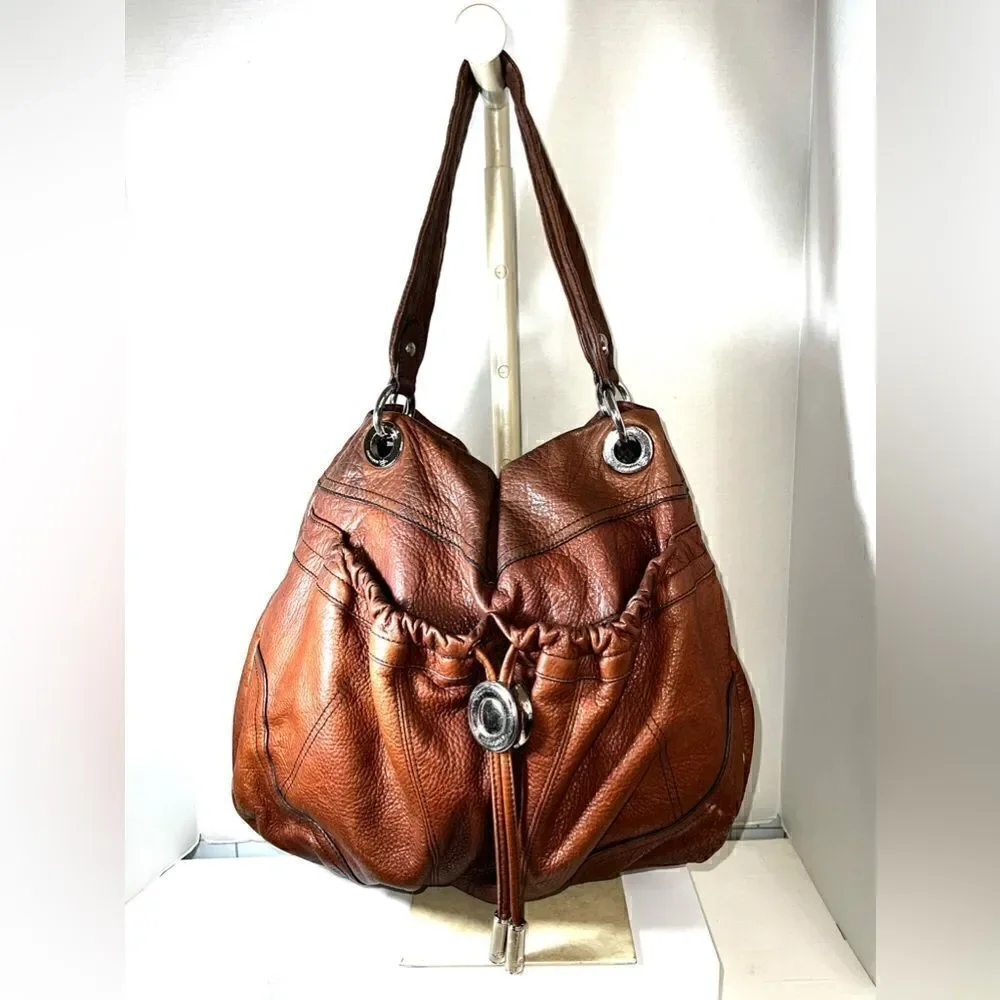 Authentic Distressed B. Makowski Hobo